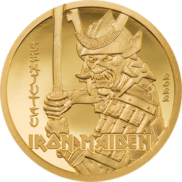 2022 Iron Maiden Senjutsu  0.5 gram .9999 Gold