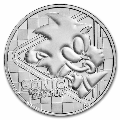 2022 Sonic the Hedgehog  - 1 Oz Silver Bullion - CoinsTV