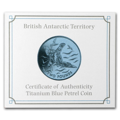 2018 Blue Petrel Colorized Historic Mint Titanium Coin - CoinsTV