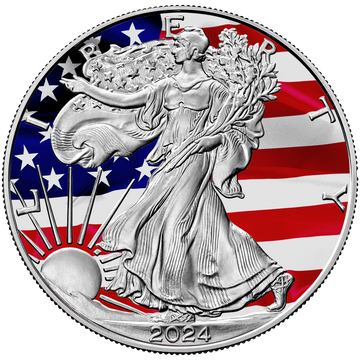 2024 American Flag Silver Eagle - Unlimited