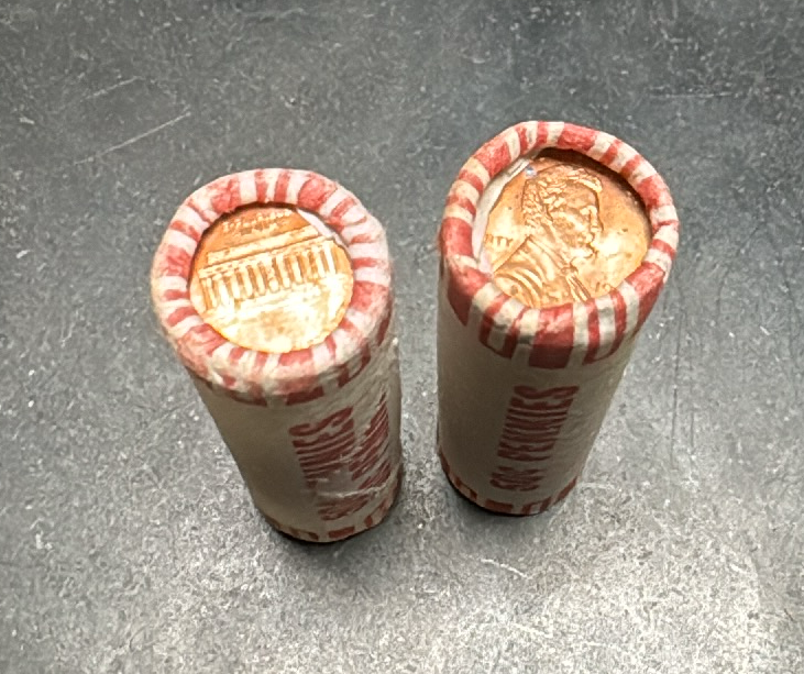 1995-D Lincoln Denver Cent Bank Wrapped Roll of 50 - CoinsTV