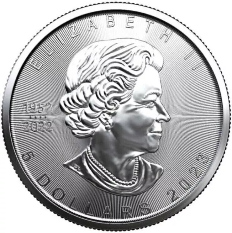 2023 Canada Maple Leaf 1 oz  .9999 Silver BU Coin - CoinsTV