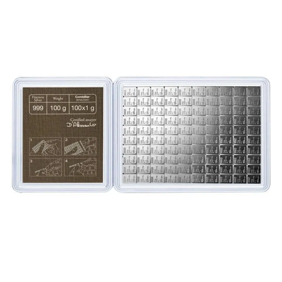 100 Gram Valcambi Bar Set - CoinsTV