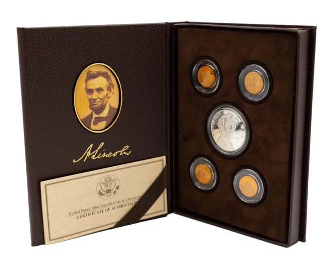 2009 Lincoln Chronicles Collection - 5 coin Set - Original Government Packaging - CoinsTV
