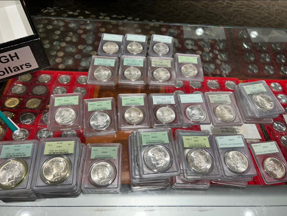Morgan and Peace Dollar OGH Mixed Grade Grab Bag - CoinsTV