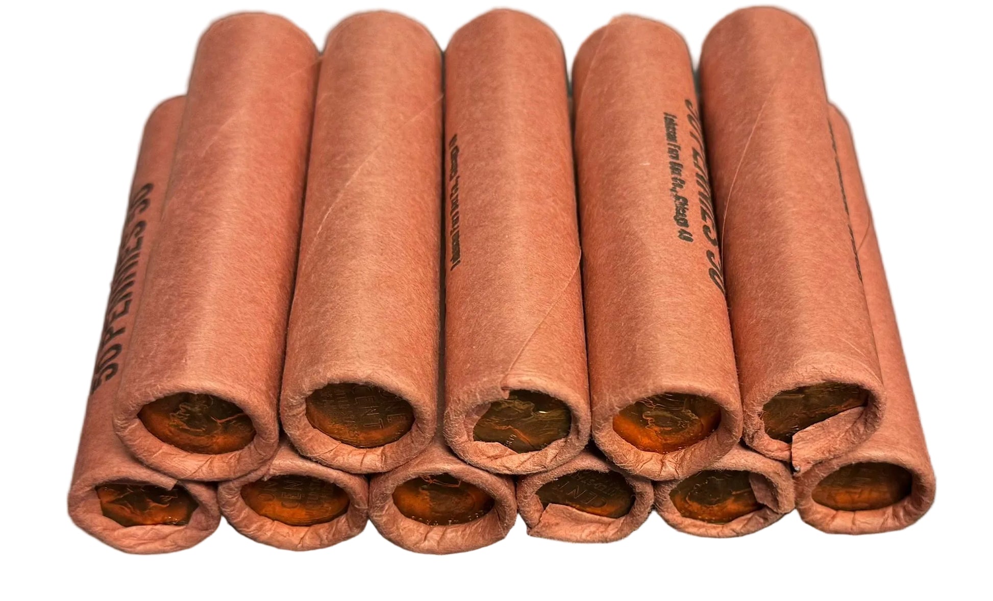 1958-D Lincoln Wheat Cent Banked Sealed BU Roll of 50 - CoinsTV