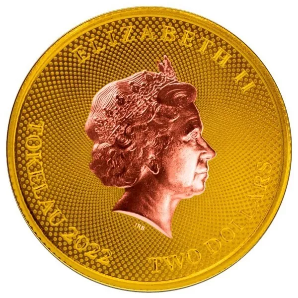 2022 Tokelau Hibernia Rose & Yellow Gold Edition 1 oz Silver - CoinsTV