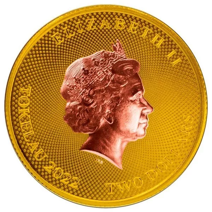 2022 Tokelau Hibernia Rose & Yellow Gold Edition 1 oz Silver - CoinsTV