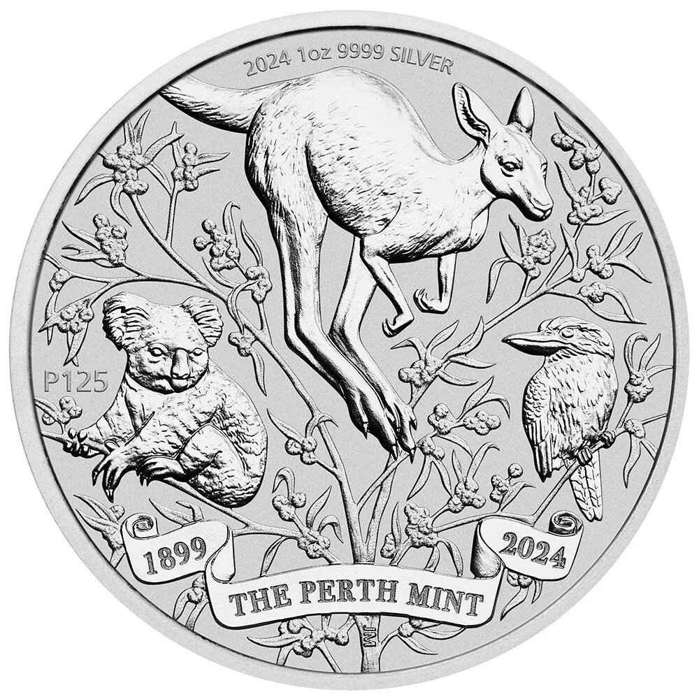 2024 Australia Perth Mint 125th Anniversary 1oz- Brilliant Uncirculated