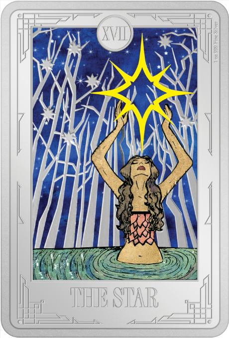 2024 Niue Tarot Card - The Star 1 oz Silver Coin