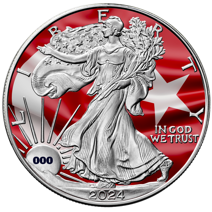 2024 Flags of the World Silver Eagle - Turkey - First Edition - CoinsTV