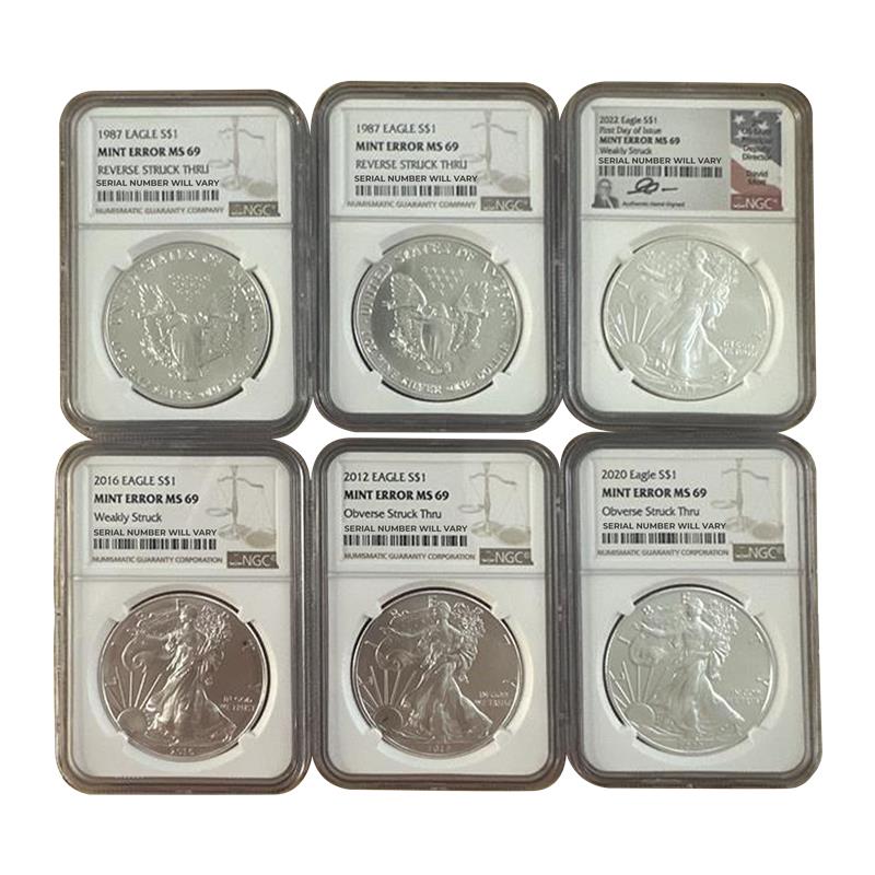Silver Eagle Error Grab Bag - NGC MS69 - CoinsTV