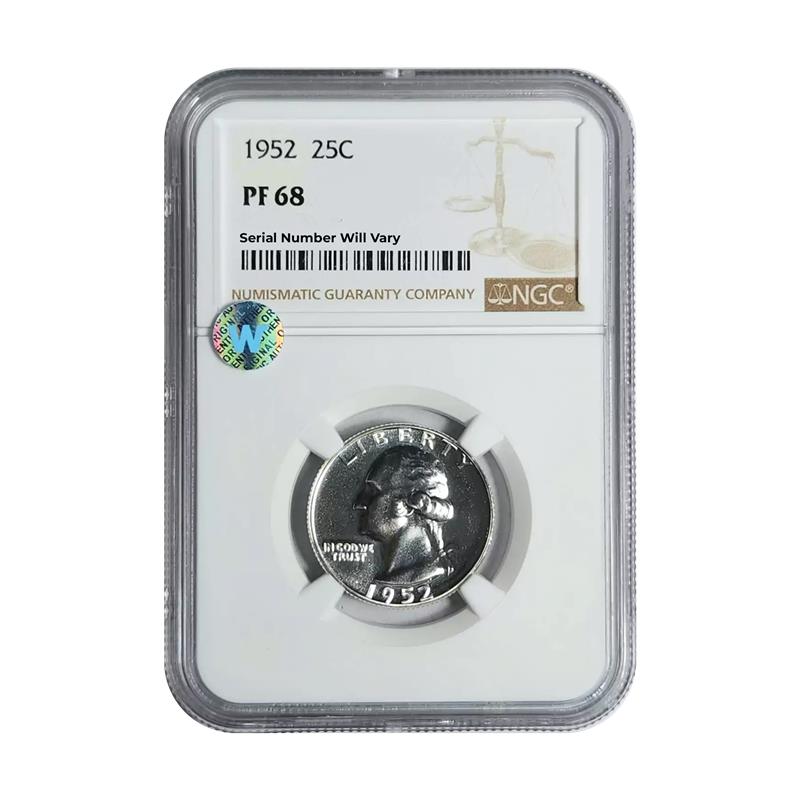 1952 Washington Silver Quarter - NGC PF68 Sight White - CoinsTV