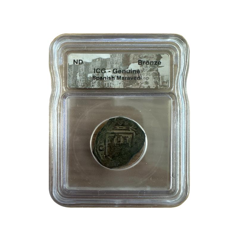 Spanish Maravedi Ancients - ICG Genuine - CoinsTV