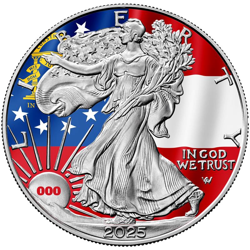 2025 State Flags Silver Eagle - Georgia Limited Edition - CoinsTV