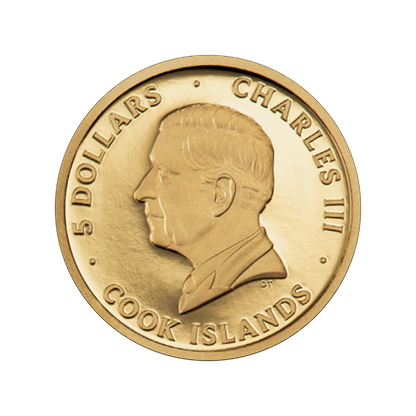 2025 Cook Islands In Memoriam Pope Francis 0.5g Gold Coin