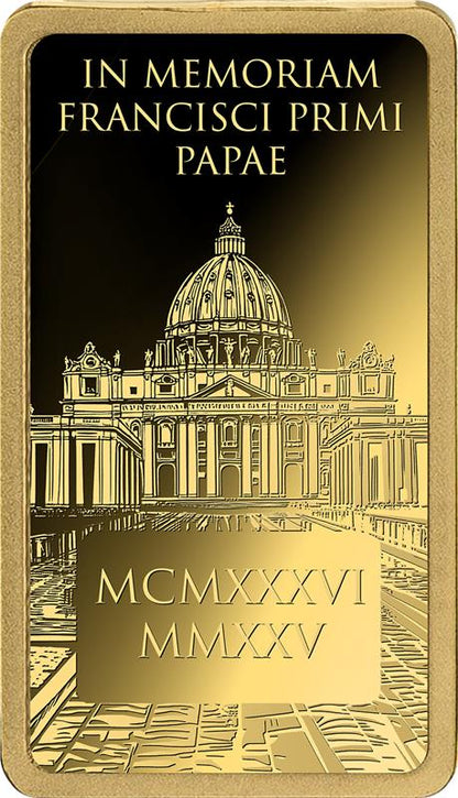 In Memoriam - Francisci Primi Papae - 1/200 oz Gold .9999
