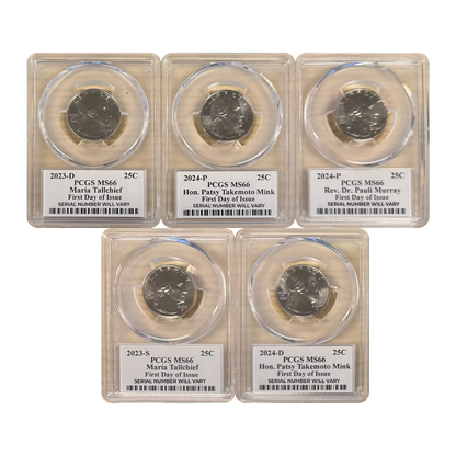 American Woman Quarters PCGS MS66 - Stephanie Sabin Signature Grab Bag - CoinsTV