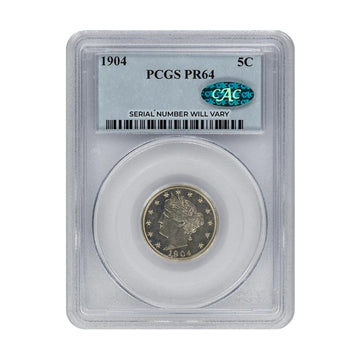 1904 Liberty Head Nickel - PCGS PR64 CAC