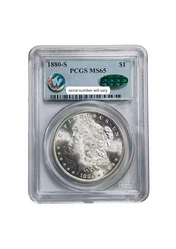 1880-S Morgan Silver Dollar San Francisco - PCGS MS65 CAC