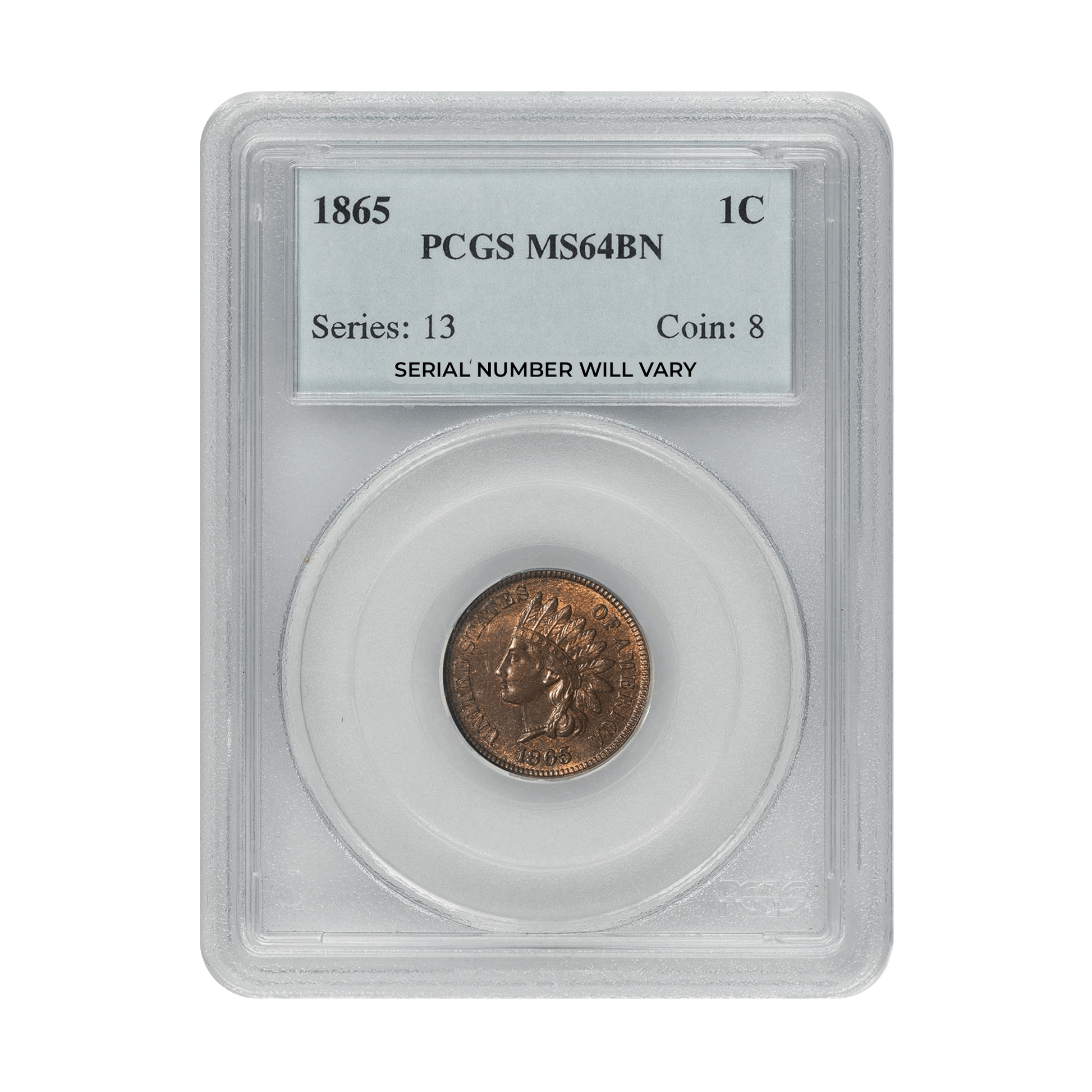 1865 Indian Head Cent – PCGS MS64BN - CoinsTV