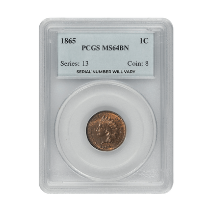 1865 Indian Head Cent – PCGS MS64BN - CoinsTV