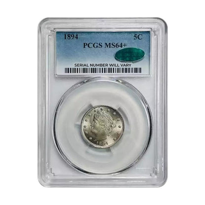 1894 Liberty Head Nickel - PCGS MS64+ CAC - CoinsTV