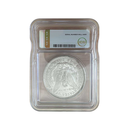 1921 Morgan Silver Dollar Philadelphia - Austin Hutto Signature - ICG MS64 - CoinsTV