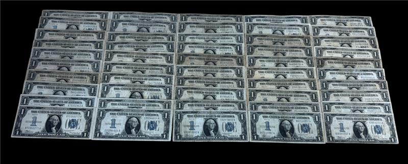 1934 $1 Silver Certificate - Funnyback - CoinsTV