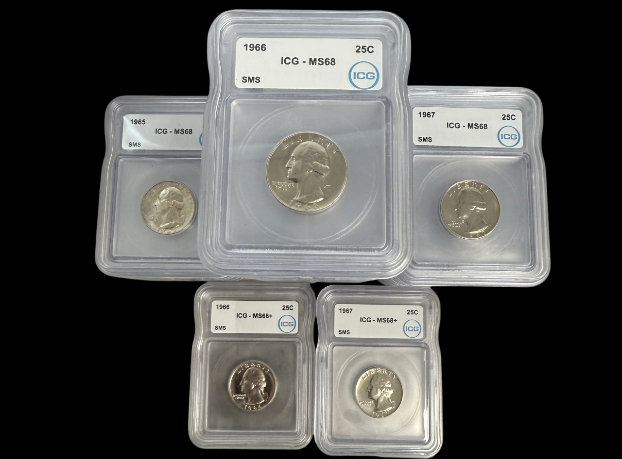 Washington Quarter SMS - ICG MS68 Grab Bag - CoinsTV