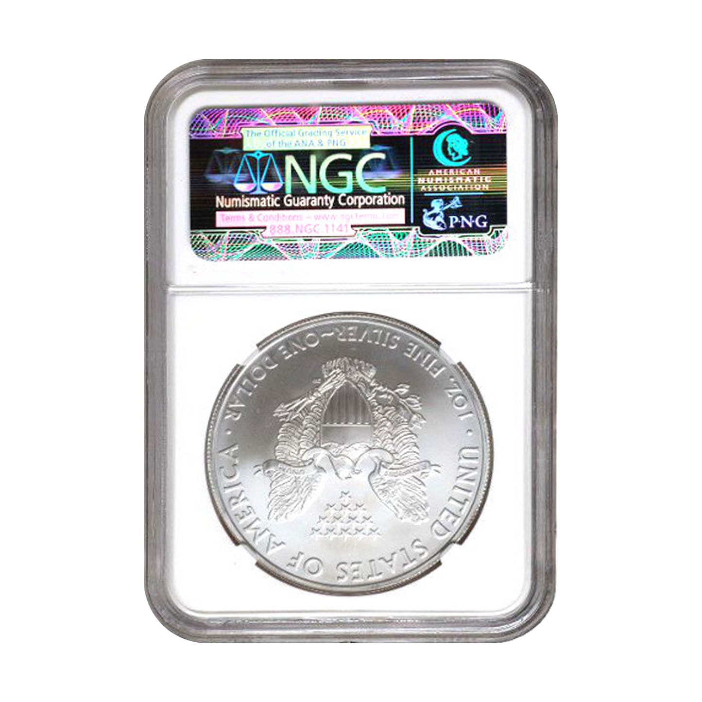 2015 Silver Eagle - Brown Label - NGC MS69 - CoinsTV