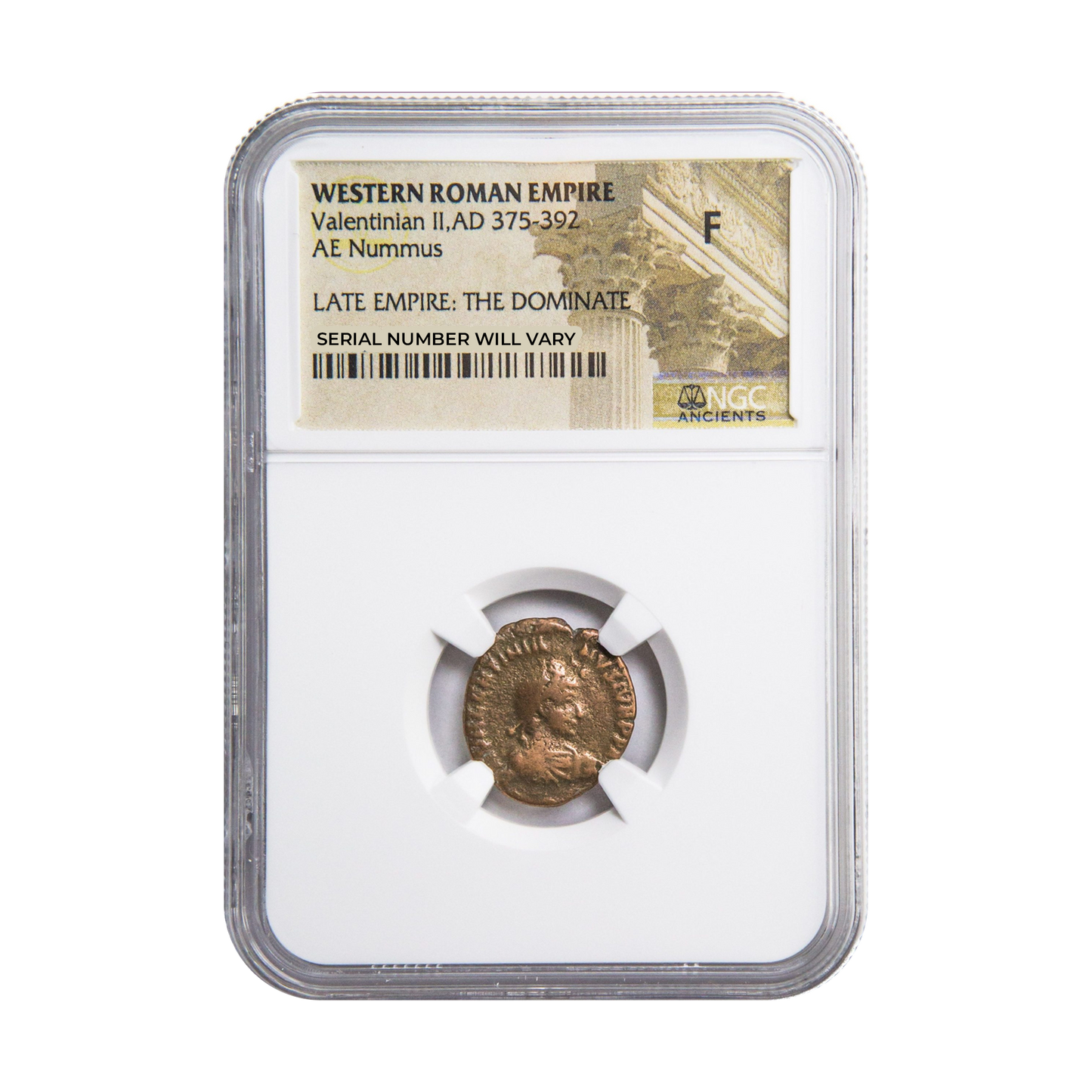 Roman AE3 of Valentinian II AD375-392 - NGC F - CoinsTV