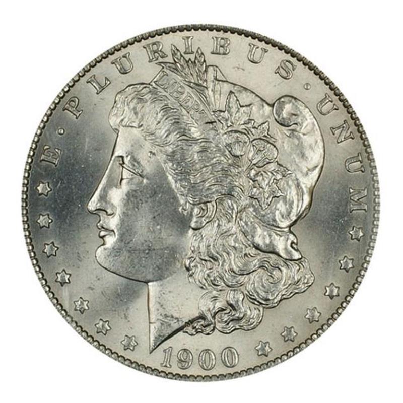 1900-O/CC Morgan Silver Dollar Over Mintmark - Brilliant Uncirculated - CoinsTV
