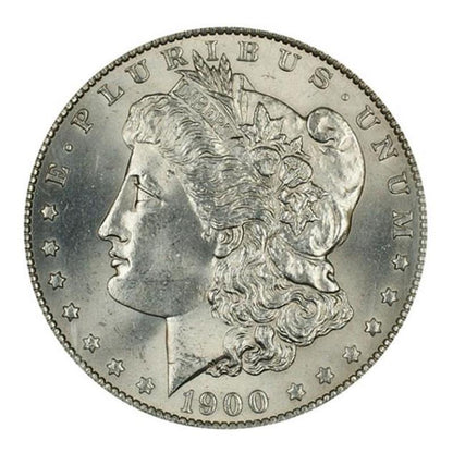 1900-O/CC Morgan Silver Dollar Over Mintmark - Brilliant Uncirculated - CoinsTV