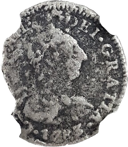 1783 El Cazador Shipwreck Coin 1/2R - NGC Genuine - CoinsTV