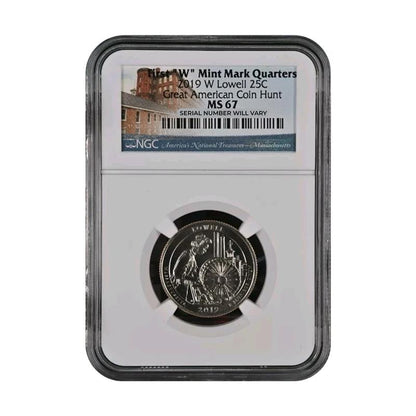 2019 Lowell Quarter Dollar West Point - NGC MS67 Great American Coin Hunt