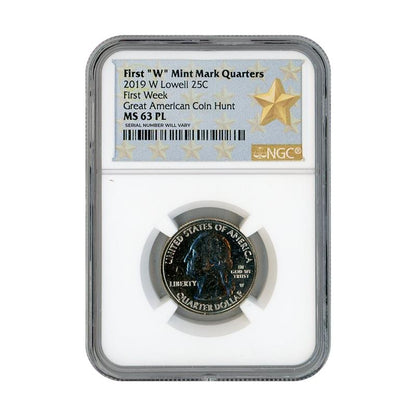 2019 Lowell Quarter Dollar West Point - NGC MS63 PL First Week Great American Coin Hunt - CoinsTV