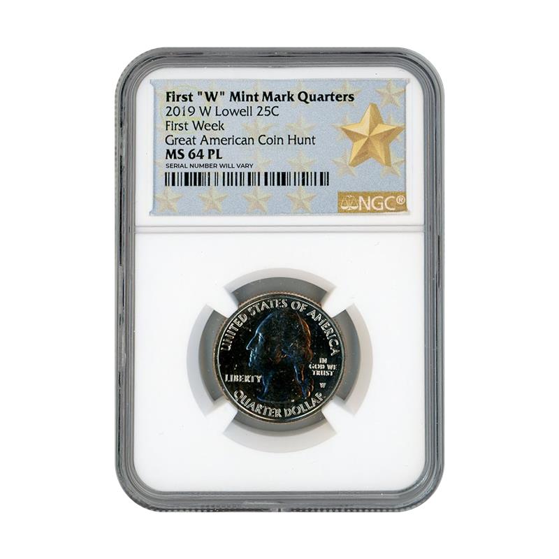 2019 Lowell Quarter Dollar West Point - NGC MS64 PL First Week Great American Coin Hunt - CoinsTV