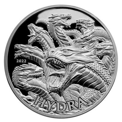 2022 Tanzania Mythical Creatures Hydra 1 oz Silver - CoinsTV