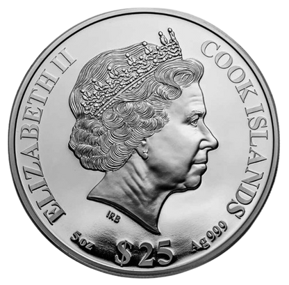 2023 Cook Islands Mother of Pearl Year of the Rabbit  5 oz Silver - CoinsTV