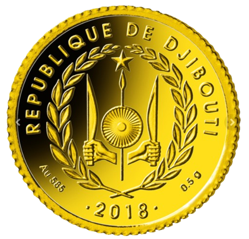 2018 Djibouti Napoleon 1/2 gram Gold Prooflike - CoinsTV