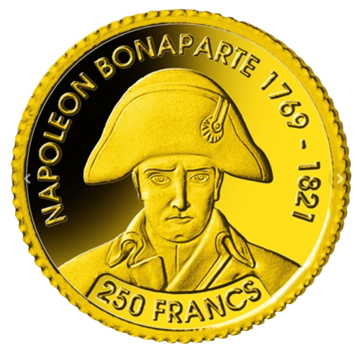 2018 Djibouti Napoleon 1/2 gram Gold Prooflike - CoinsTV