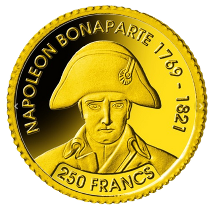 2018 Djibouti Napoleon 1/2 gram Gold Prooflike - CoinsTV