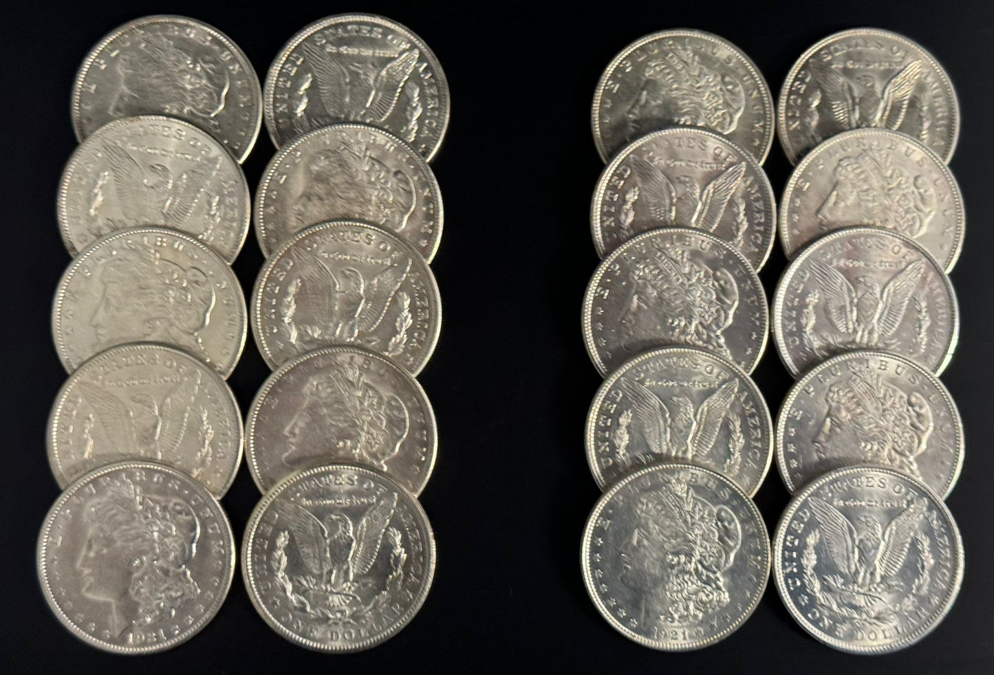 1921-D & 1921-S Morgan Silver Dollar Brilliant Uncirculated Set