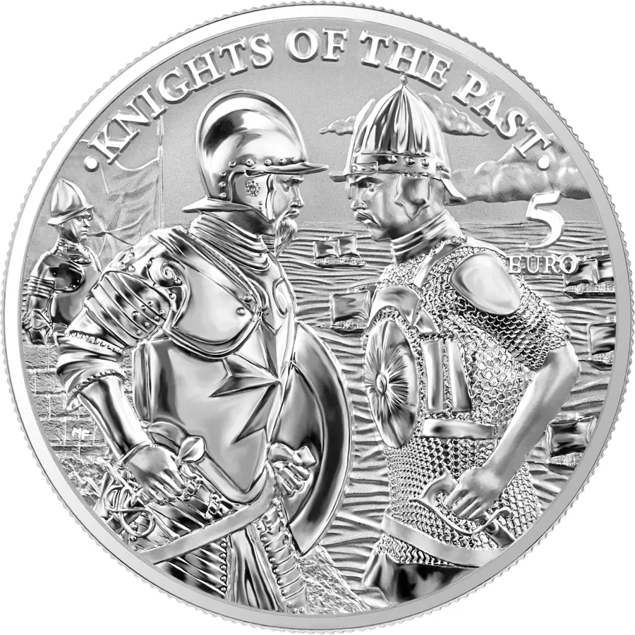 2022 Malta Knights of the Past 1oz Silver BU Coin - CoinsTV