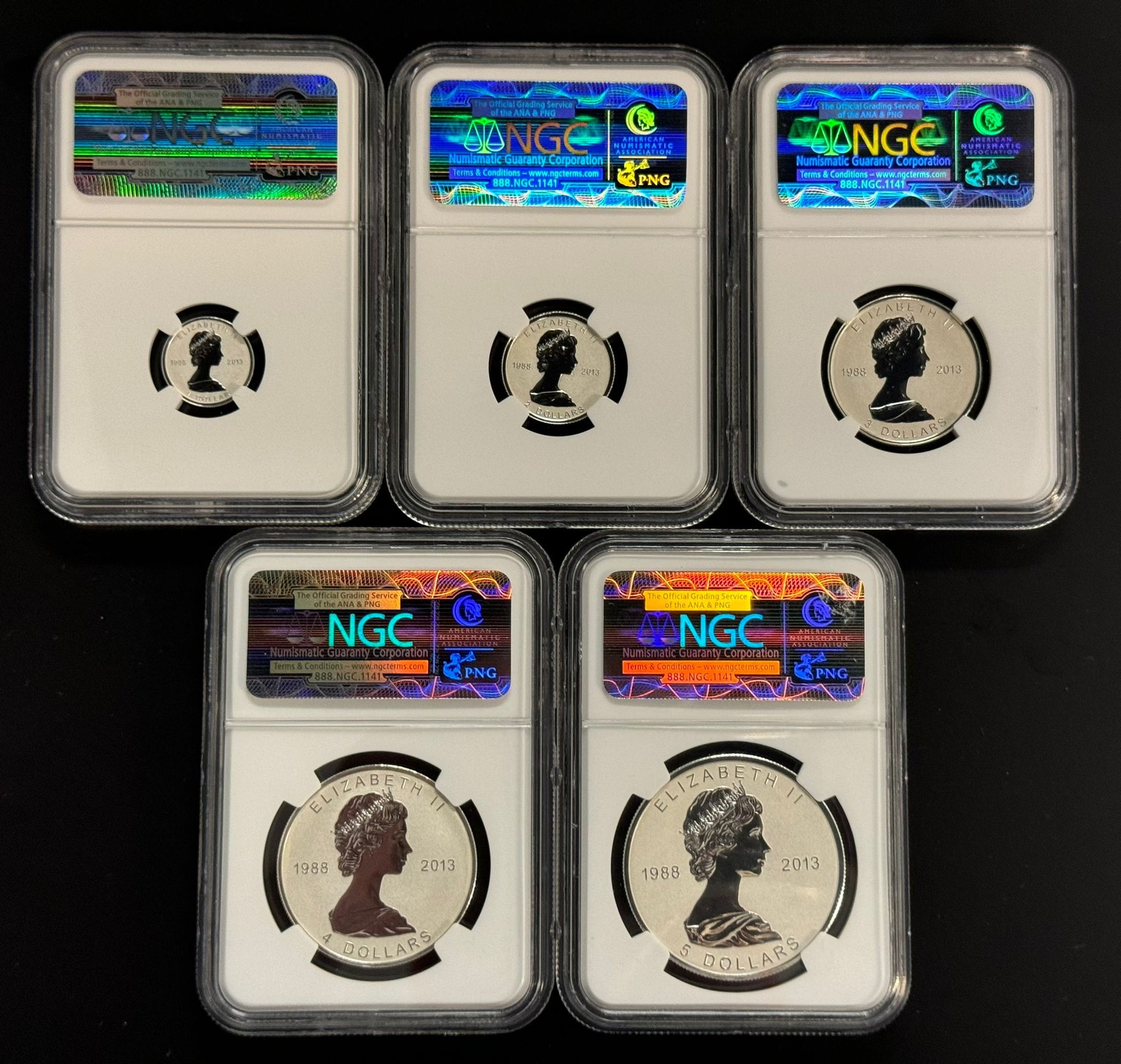 2013 Canada Maple Leaf Silver - NGC PF70 Reverse 25th Anniversary Set - CoinsTV