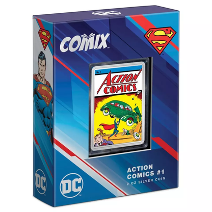 2023 Warner COMIX - DC Action Comics #1 2 oz Silver Coin - CoinsTV