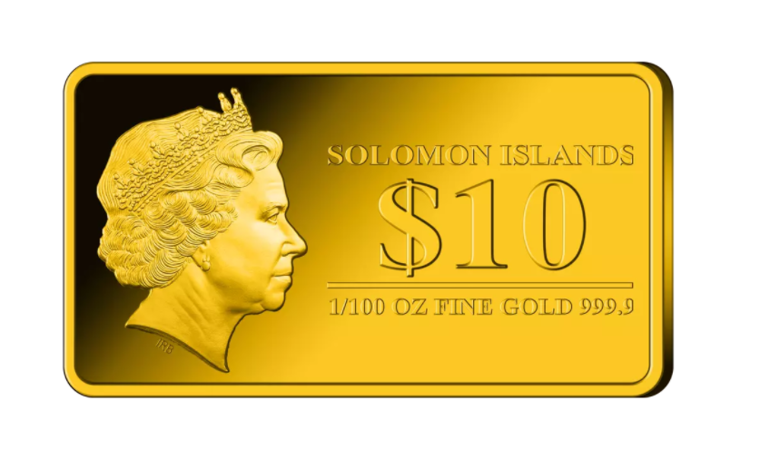 2023 Solomon Islands Disney Monsters Inc. 1/100 oz Gold Bar - CoinsTV