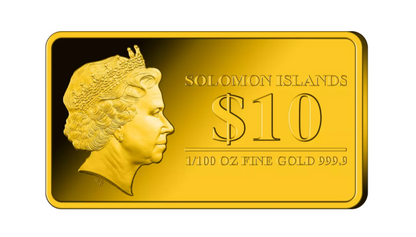 2023 Solomon Islands Disney Little Mermaid 1/100 oz Gold Bar - CoinsTV