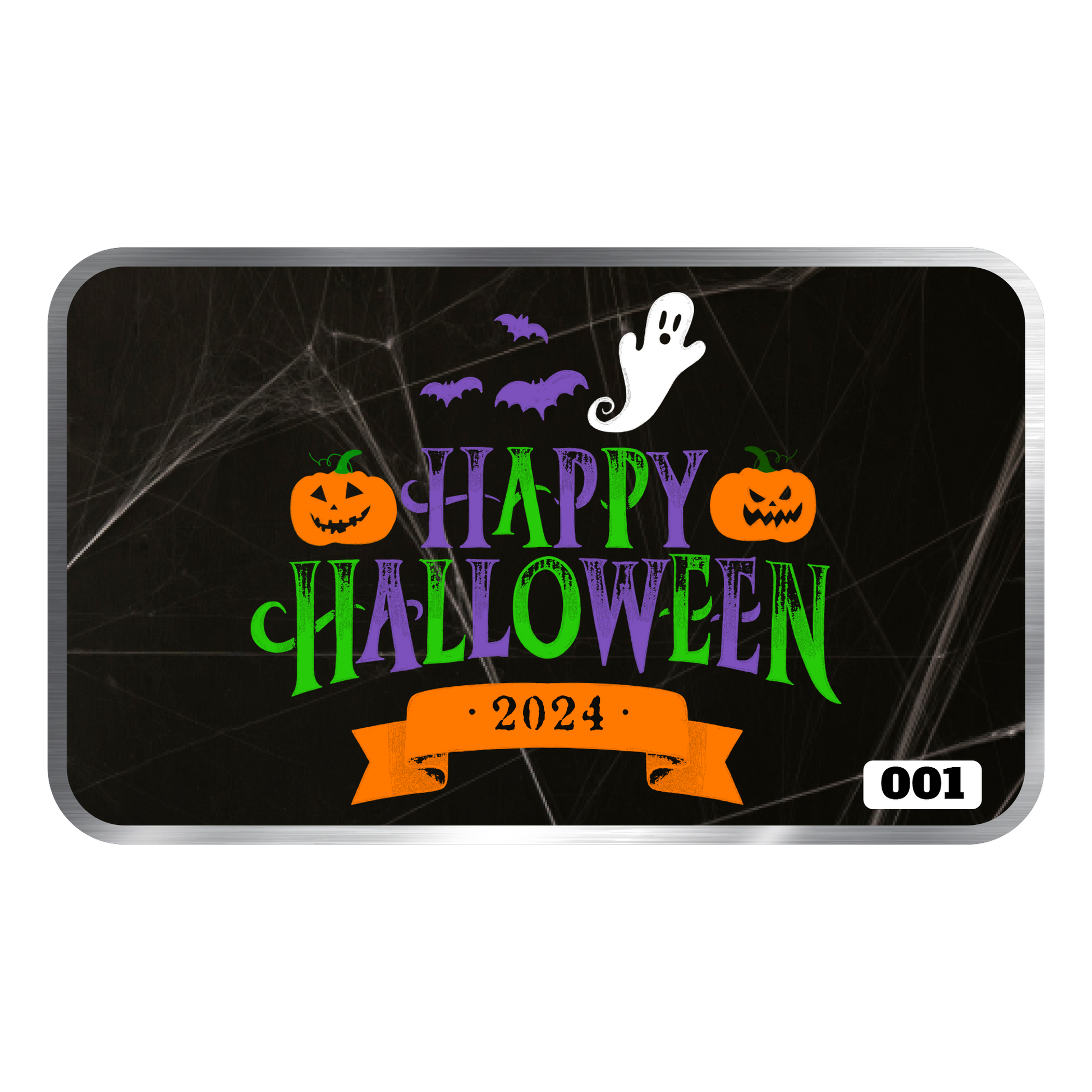 2024 Chromatics Happy Halloween 1 oz Silver Bar - CoinsTV